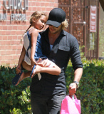 Nahla Aubry with  Gabriel Aubry after school - Part 2