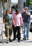 Prince Jackson does lunch with his posse in Beverly Hills