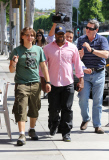 Prince Jackson does lunch with his posse in Beverly Hills