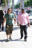 Prince Jackson does lunch with his posse in Beverly Hills