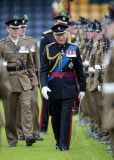 Prince Charles presents new colours to the Mercian Regiment at the Sixways Stadium, Worcester, Britain - 06 Jun 2013