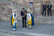 Die schwedische Königsfamilie zum Familienfoto in Stockholm 