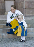 Die schwedische Königsfamilie zum Familienfoto in Stockholm 