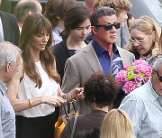 Exclusive... Sylvester Stallone Attends His Daughter's Graduation 