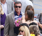 Exclusive... Sylvester Stallone Attends His Daughter's Graduation 