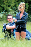 Kate Moss on a photoshoot, Cotswolds, Britain - 07 Jun 2013
