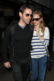 Engaged couple Kate Bosworth and Michael Polish touch down in LA
