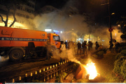 Turkey : Istanbul protest at night