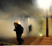 Turkey : Istanbul protest at night
