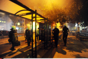 Turkey : Istanbul protest at night