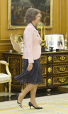 Queen Sofia Of Spain Welcomes Two Nobel Peace Winners.
