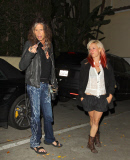 Steven Tyler and Female Companion Arrive at the Sunset Marquis
