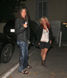 Steven Tyler and Female Companion Arrive at the Sunset Marquis