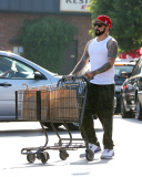 EXCLUSIVE - A. J. McLean wearing a baseball cap over his new hair