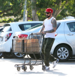 EXCLUSIVE - A. J. McLean wearing a baseball cap over his new hair
