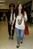 Lucy Hale Arriving at LAX with a smile looking grunge cute