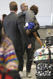 Seal with a smile and the Kids Arriving at LAX