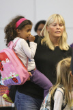 Seal with a smile and the Kids Arriving at LAX