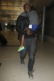 Seal with a smile and the Kids Arriving at LAX