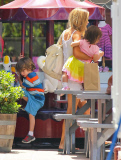 Exclusive... Denise Richards Takes Charlie's Twins Shopping 
