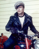 MARLON BRANDO IN THE 1953 MOVIE THE WILD ONE.
