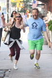 Leslie Mann and Husband Judd Apatow on their Way to the Gym