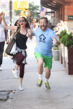 Leslie Mann and Husband Judd Apatow on their Way to the Gym