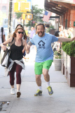 Leslie Mann and Husband Judd Apatow on their Way to the Gym
