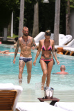Raul Meireles und Ehefrau Ivone Viana in Miami