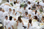 White Dinner Flash Mob at Tesoriera Park, Turin, Italy - 22 Jun 2013