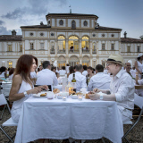 White Dinner Flash Mob at Tesoriera Park, Turin, Italy - 22 Jun 2013