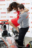 Jensen Button and Myleene Klass launch the Students Santander Student Current Account, Railcard Offer, London, Britain - 26 Jun 2013