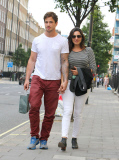 Kelly Brook and Danny Cipriani out and about, London, Britain - 26 Jun 2013