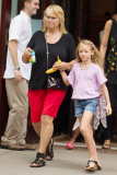 Heidi Klum Strolling with her Kids and Mother Erna