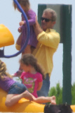 *EXCLUSIVE* Doting dad Mel Gibson spends time with his favorite ladies