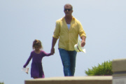 *EXCLUSIVE* Doting dad Mel Gibson spends time with his favorite ladies