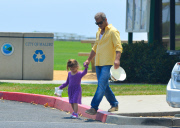 *EXCLUSIVE* Doting dad Mel Gibson spends time with his favorite ladies