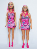 An artist has made mockup images comparing Barbie's body to an average 19-year-old woman's body, Pittsburgh, America - 02 Jul 2013
