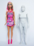 An artist has made mockup images comparing Barbie's body to an average 19-year-old woman's body, Pittsburgh, America - 02 Jul 2013