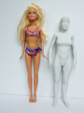 An artist has made mockup images comparing Barbie's body to an average 19-year-old woman's body, Pittsburgh, America - 02 Jul 2013