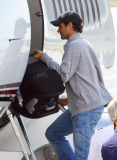 Exclusive... Roger Federer Completes Italian Job & Jets Off With His Family! 