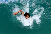 Real Madrid player Marcelo hits the beach with his family in Rio