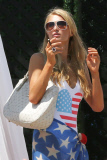 Christina Milian and Paris Hilton are 4th of July cuties in Malibu