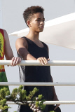 Jaden Smith celebrates the 4th of July at the Kardashian Malibu Beach Pad