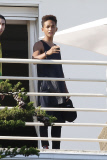 Jaden Smith celebrates the 4th of July at the Kardashian Malibu Beach Pad