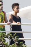 Jaden Smith celebrates the 4th of July at the Kardashian Malibu Beach Pad