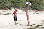 Minnie Driver and Henry have some mother-son fun in Malibu