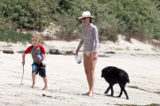 Minnie Driver and Henry have some mother-son fun in Malibu