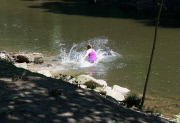 Bride-to-be saves drowning boy's life on engagement photographic shoot, Wissahickon Creek, Fairmount Park, Pennsylvania, America - 29 Jun 2013