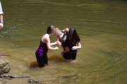 Bride-to-be saves drowning boy's life on engagement photographic shoot, Wissahickon Creek, Fairmount Park, Pennsylvania, America - 29 Jun 2013